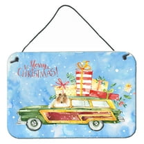 Carolines Treasures CK2418DS812 Merry Christmas Collie Wall or Door Hanging Prints  8x12 multicolor