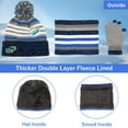 thumbnail image 2 of Maylisacc Winter Beanie Hat and Scarf Set with Gloves Thick Fleece Lining Cap Neck Warmer Gaiter for Boys Girls, 2 of 7