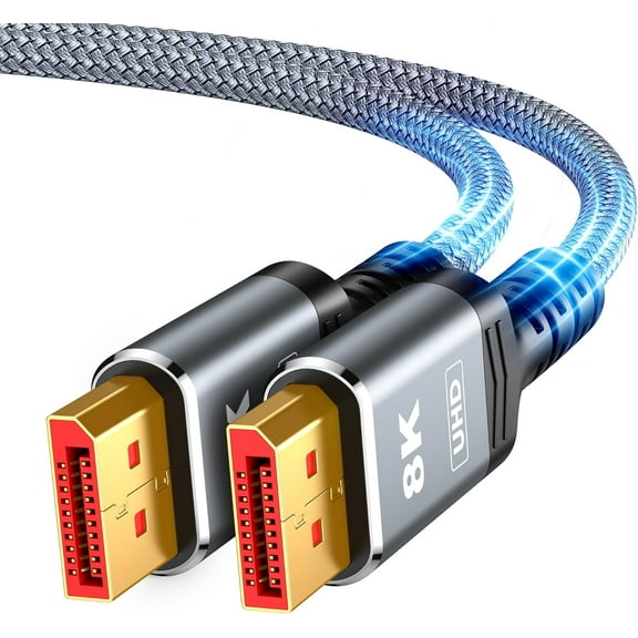 AUBEAMTO DisplayPort Cable 8K 1.4, VESA Certified 8K 4K DP Cable 3.3ft, Display Port Cable [8K@60Hz, 4K@144Hz, 2K@240Hz, 32.4Gbps], High Refresh Rate for Gaming Monitor, HBR3, HDR, Graphics Card, PC