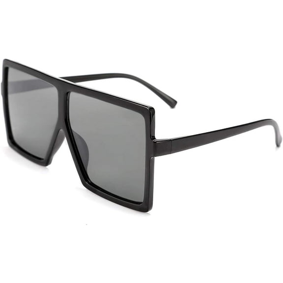 FEISEDY Women Square Oversized Sunglasses One Piece Fashion Female Big Large Frame UV400 B2539