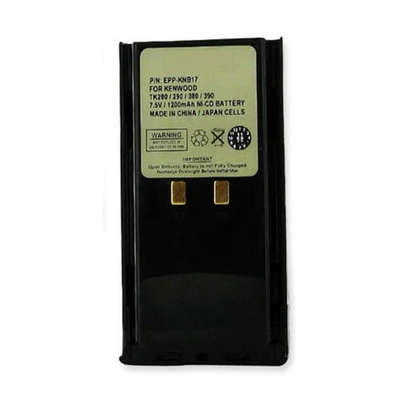 Batteries N Accessories BNA-WB-EPP-KNB17 2-Way Radio Battery - Ni-CD, 7.5V, 1200 mAh, Ultra High Capacity Battery - Replacement for Kenwood KNB-17A Battery