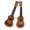 Brown, variant on 15 Inch Beginner Ukulele with 4 Strings, Portable Musical Instrument for 4-5 Years, Starter Educational String Toy