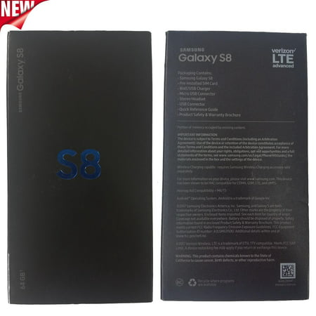 New Galaxy S8 SM-G950UZKV 64GB Verizon 4G LTE 5.8