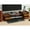 Brown Bamboo, variant on Monitor Stand Riser 2-Tier Bamboo Wood Computer Monitor Riser Stand Desktop Organizer Stand with Storage Drawer Laptop Monitor Stand Riser for Home Office