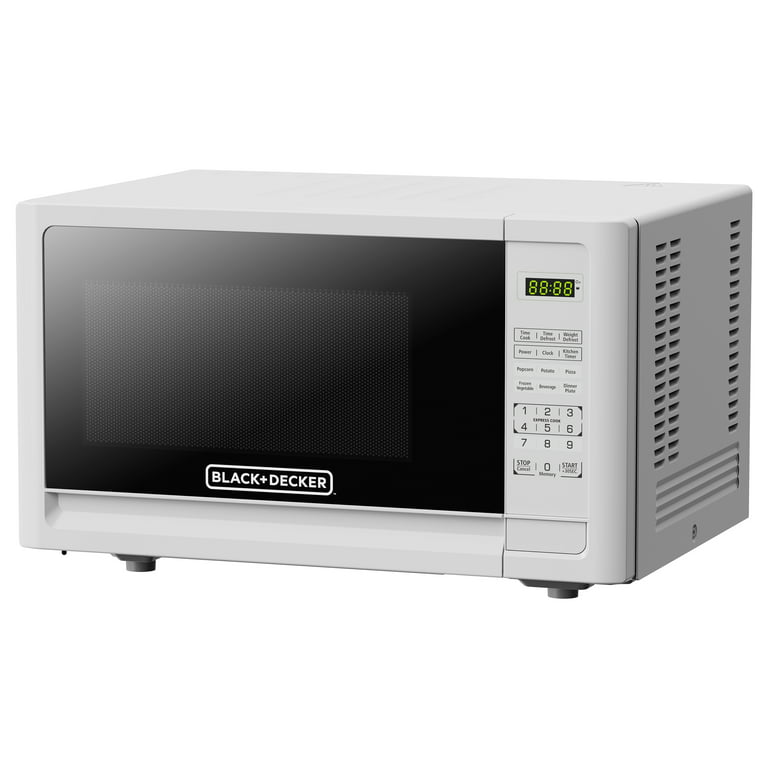 Black+decker 1000 Watt 1.1 Cubic Feet Countertop Table Kitchen Home Dorm Compact  Microwave Oven, White : Target