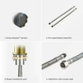 thumbnail image 3 of Kibi Circular Single Handle Bathroom Vanity Sink Faucet, 3 of 5