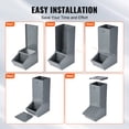 thumbnail image 6 of VEVOR Hog Feeder, 2.2 Bushel Capacity, Single Door Pig Feeder, Heavy Duty Steel Piglets Feeder, Multipurpose Trough Creep Feeder, Outdoor Livestock Feeder Farm Accessory for Feeding up to 5 Hogs, 6 of 9