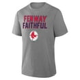 thumbnail image 2 of Men's Fanatics Heather Gray Boston Red Sox Tribute IYKYK Tri-Blend T-Shirt, 2 of 3