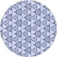thumbnail image 1 of Ahgly Company Machine Washable Indoor Round Transitional Lavender Blue Area Rugs, 3' Round, 1 of 7