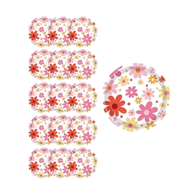 Sunflower Party Plates and Cups Set Disposable Floral Tableware 16 Pcs with 7 Inch 9 Inch Paper Plates Paper Cups and Napkins for Birthday Baby Shower Garden Party