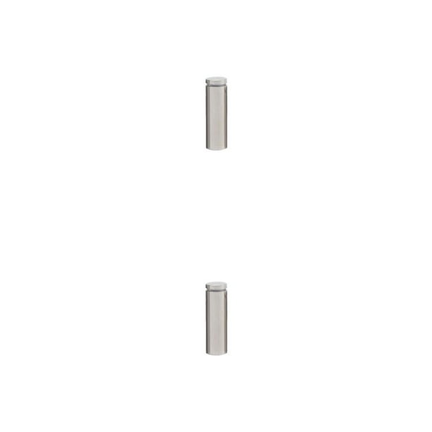 Riwesomey Tornillo publicitario Hueco de alto brillo Diseño aerodinámico Espejo de vidrio Tuerca de clavo Perno Soporte para colgar en la pared para 25x80mm 2piezas Riwesomey CBP352646