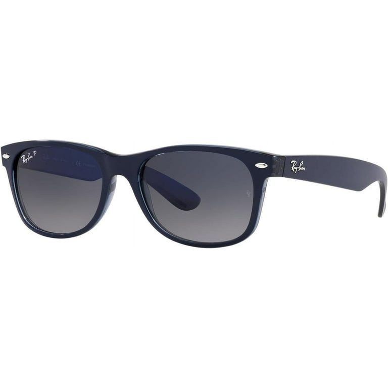 Ray Ban RB2132 New Wayfarer Classic Polarized Gradient Blue 55mm Unisex Sunglasses Walmart