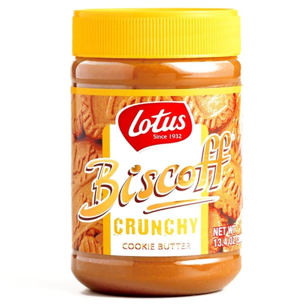 Lotus Biscoff Crunchy Cookie Butter 13.4 oz Jars Single Pack