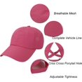 thumbnail image 3 of ORUYROP Quick Drying Ponytail Hat for Women Criss Cross Adjustable Baseball Cap UV Protection Sun Hats, 3 of 5