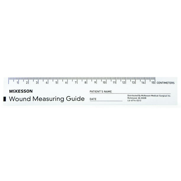 RULER, WOUND MEASURING PAPER 6" (50/PD 12PD/BG 24BG/CS)