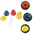 thumbnail image 5 of 3 Count Golf Tee Golfs Holding Bases Rubber Ball Seat Golfing Equipment Gadgets, 5 of 8