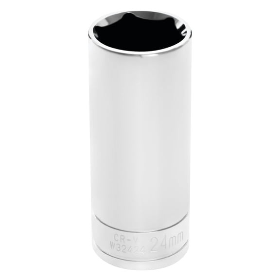 Performance Tool W32424 1/2 Drive 6-Point Socket, 24mm