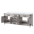 thumbnail image 3 of Laurel 80 in W x 22 in D White Oak Double Bath Vanity and Cultured Marble Top, 3 of 5