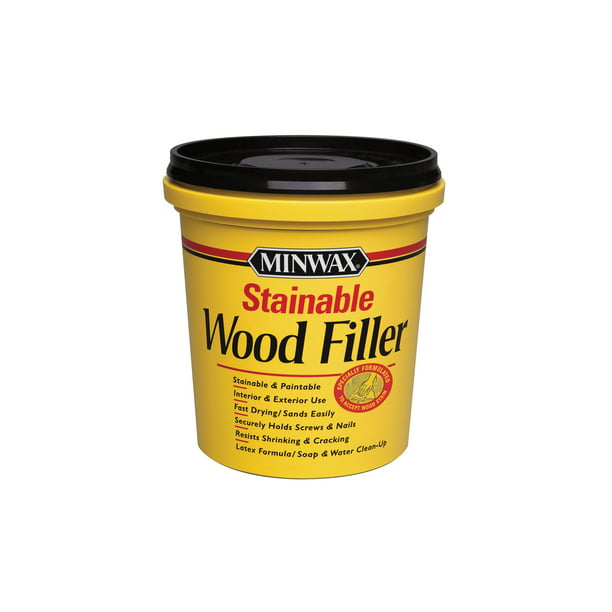 Minwax Stainable Wood Filler 16 Oz, Outdoor Wood Filler Stainable