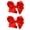 Red, variant on NYFASHION101 Toddlers' Girls' Smooth Grosgrain Ribbon Bow Alligator Clip, Red