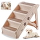 thumbnail image 1 of Escalera Plegable Perros de Cama, Escalera Perro con Patas Antideslizantes, Rampas de Perro, para Sofá, Cama O Auto, para Interiores y Exteriores, Soporta Hasta 165 Libras, Cuatro capas de beige, 1 of 8