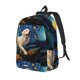 thumbnail image 1 of Disketp Vintage Starry Sky Labrador A print Canvas Backpack Lightweight Travel Daypack Student Rucksack Laptop Backpack-, 1 of 5