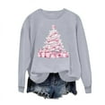 thumbnail image 6 of Christmas Sweatshirt for Womens Fashion Crewneck Shirts Xmas Tree Printed Pullover Top Winter Long Sleeve Sweaters Loose Plus Size Blouses Tops, 6 of 6