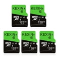 thumbnail image 1 of Tarjeta micro SD KEXIN de 128 GB, paquete de 5 con adaptador SD UHS-I C10 U1, 1 of 8