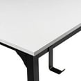thumbnail image 4 of CubiCubi Computer Desk with Particle Board, Black Metal Frame, White Finish,63", 4 of 7