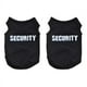 thumbnail image 1 of 2X Ropa de Invierno para Mascotas Camiseta Chaleco de Gato Perro Perrito Abrigo Vestido Suéter Atuendo "Security", Negro L, 1 of 4