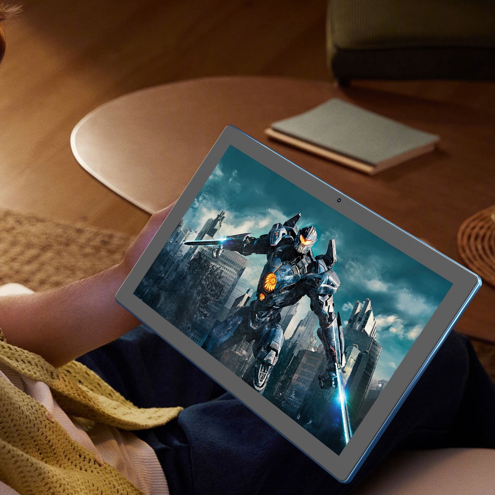 Android 15 Tablet 10 inch, 2 in1 Tablets with Keyboard Case Mouse Stylus, 12GB RAM 64GB ROM 1TB Expand, Quad-Core Processor Tablet PC, 5G WiFi 6, BT5.0, 6000mAh, 1280 x 800 IPS Screen, Navy