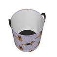 thumbnail image 5 of Uemuo German Shepherd Dog Pattern Circular Laundry Hamper Basket with handles,Collapsible laundry basket,Large capacity laundry hamper,Laundry Organizer-, 5 of 8