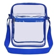 thumbnail image 1 of Guardurnaity Bolso de hombro transparente de PVC, bandolera impermeable de almacenamiento, doble cremallera, de viaje, de gran capacidad, portátil, para Bolsas de mensajero y de hombro Azul Guardurnaity AP012301-02, 1 of 6