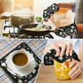 thumbnail image 4 of Pioneer Flower Kitchen Oven Mitt and Pot Holder Sets 2 Pcs for Baking, Cooking and Grilling, Heat Resistant Up To 392 °F, 4 of 7