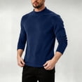 thumbnail image 6 of Frnrwgo Long Sleeve Shirts for Men Heavyweight Thermal Base Layer Mock Neck Solid Color Fall Winter, 6 of 10