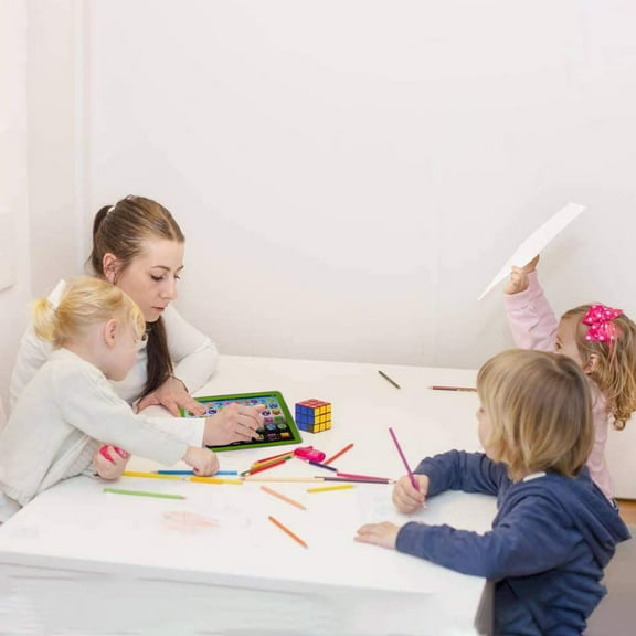 Shipiny English Tablet Early Education Learning Toy with Light, Simulated Computer Design & Rich Content, Multifunctional Enlightenment Tool, Boosts English Ability for Daily Learning and Play, Green