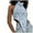 Light Blue, variant on Women's Sweater Vest for Women - Contemporary Backless Knit Tank Top with Turtleneck and Slim Fit Irregular Design for Layering