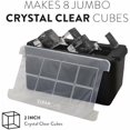 thumbnail image 3 of Clearcube Crystal Clear Ice Cube Maker (6 Piece) – 2 Directional Freezing System (Makes 8 Jumbo Indich Crystal Cubes, No Odor Lid/Freezer Burn, Perfect for Whiskey/Cocktails), 224 – Home Decor, 3 of 7