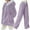 Purple#women's pajama sets, variant on VBTAPA Women's Fleece Winter 2 Piece Outfits Full Zip Plush Hooded Coat and Pants Soft Warm Loungewear Purple XL