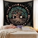 thumbnail image 1 of Tapiz Árbol de la Vida, Tapiz Negro Luna y Sol, Tapiz Psicodélico Mandala Cielo Estrellado, Tapiz Hippie para Dormitorio, 1 of 7