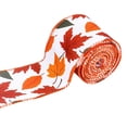 thumbnail image 1 of KLKCMS Fall Thanksgiving Ribbons Rustic DIY Bows Craft Party 2.5''w Harvest Ribbon maple, 1 of 9