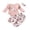 Pink, variant on Aunavey Newborn Infant Baby Girls Easter Outfits Bunny Romper Bodysuit Floral Pants Headband 3Pcs Clothes Set