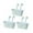 Blue, variant on Olilia 3 Pcs Hanging Flower Pot, Metal Iron Bucket Planter Box with Detachable Hooks, Outdoor Flowers Holder for Railing Fence Balcony Garden Yard - Black