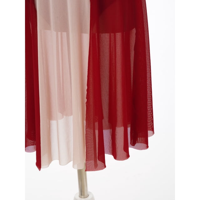 Choomomo Robe de Danse Lyrique Sans Manches pour Filles, Justaucorps de Ballet Moderne Contemporain Bourgogne 12