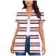 thumbnail image 3 of TaTaai Womens Casual Short Sleeve Cardigan Button Down Lightweight Print Blouse Spring Summer Loose Fit Pocket Top Gift, 3 of 5