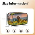 thumbnail image 5 of Daiia Horse Sunflowers Pattern 2 slice Toaster Cover, Toaster Appliance Dust-proof Cover For Kitchen Small Appliance Dust Cover and Fingerprint Protection, 5 of 7