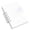 White, variant on Small Discbound Notebook, Removable Loose Leaf Memo Set For Work And Office, Scratch Paper Notepad With Refillable Design And Compact Size (White ,10*7)