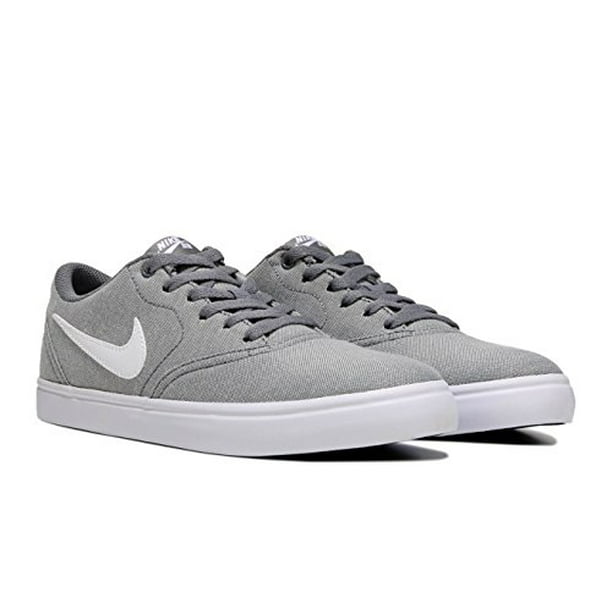 Nike - Nike Men's SB Check Solar Canvas, Sneakers, Grey/White, 9 M US - Walmart.com - Walmart.com