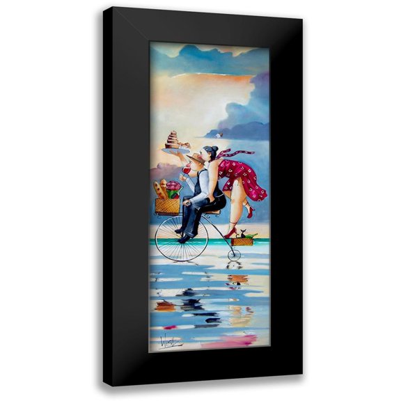West, Ronald 8x14 Black Modern Framed Museum Art Print Titled - The Date I