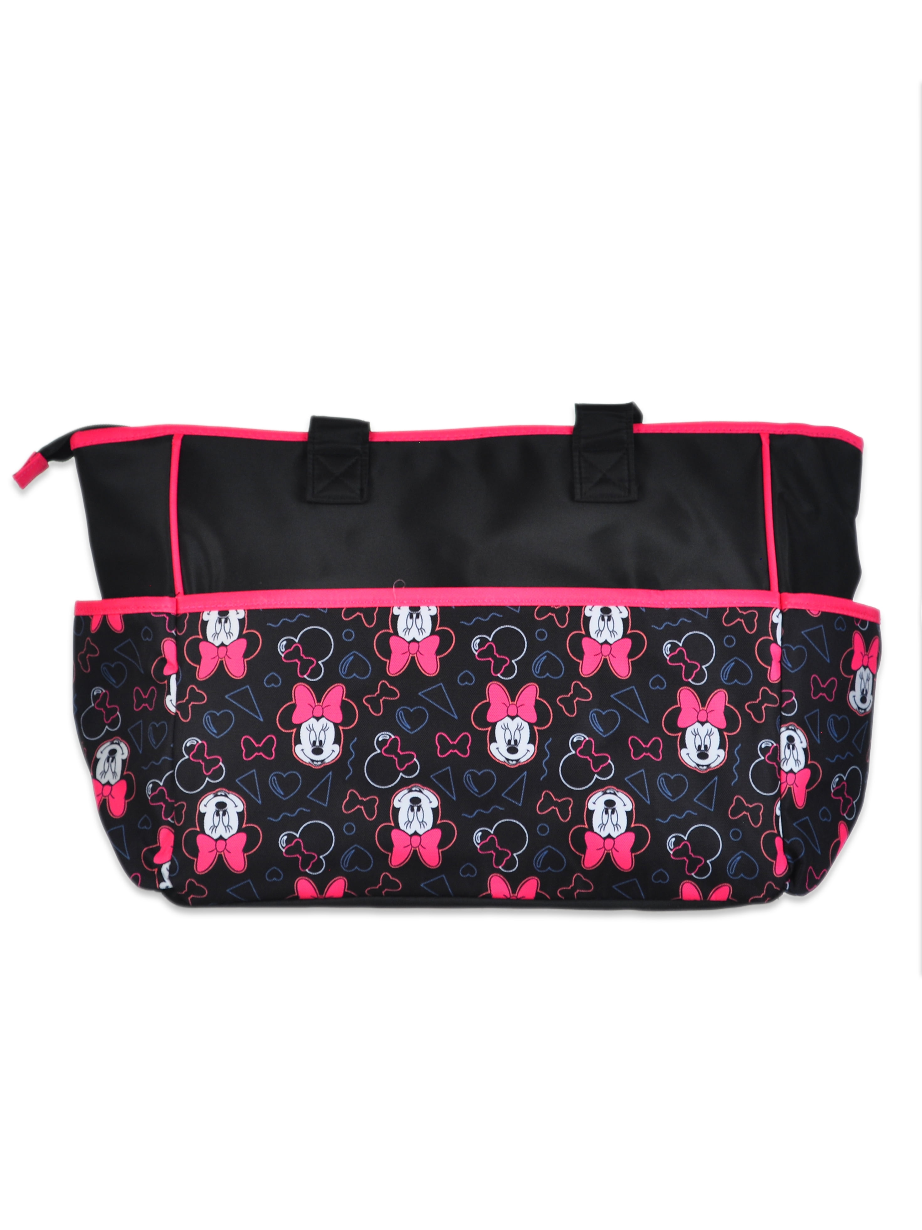 Disney Baby Minnie Mouse 4 Piece Character Diaper Bag Set Black Walmart